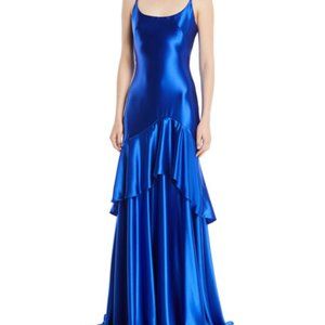 THEIA Satin Slip Gown